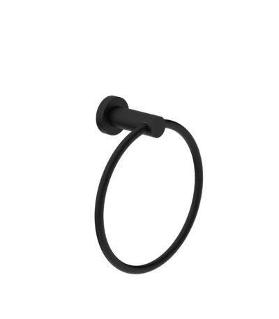 Nero Classic Hand Towel Ring Matte Black | NR2080MB
