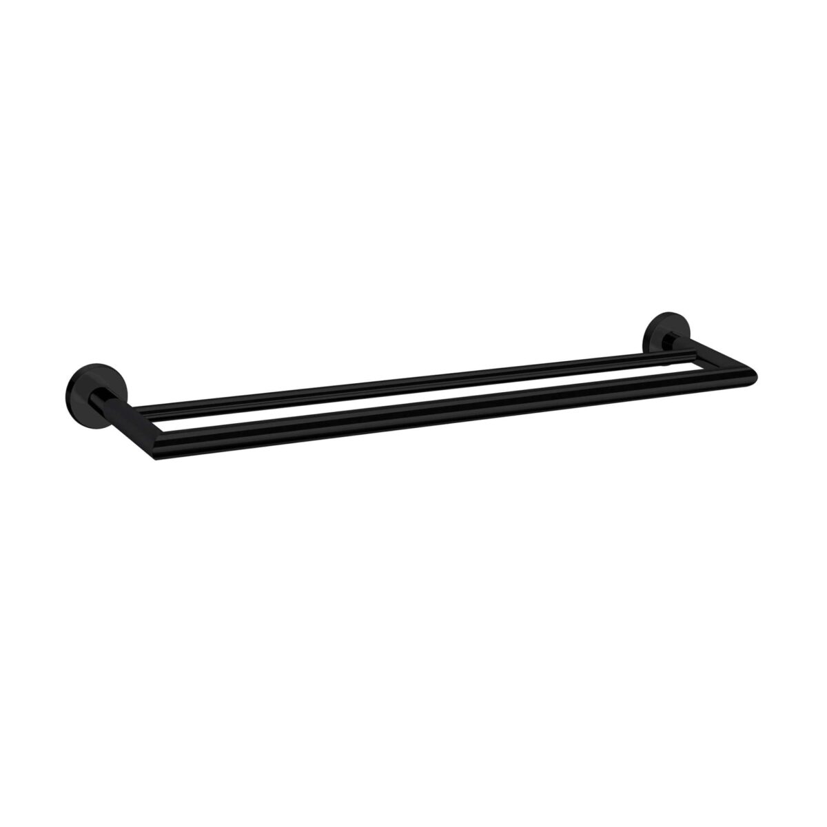 Nero Dolce Double Towel Rail 700mm Matte Black | NR3630dMB