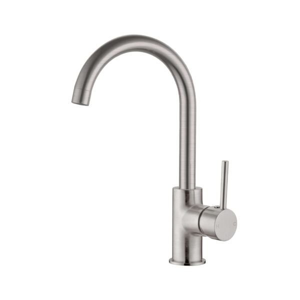 Nero Dolce Kitchen Mixer Gooseneck Brushed Nickel | NR250807BN