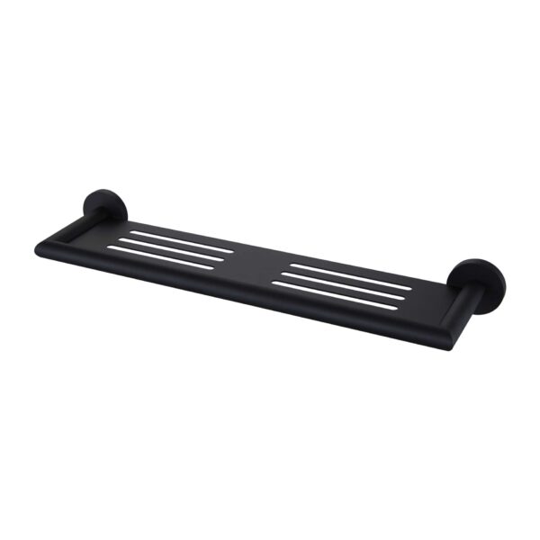 Nero Dolce Metal Shower Shelf Matte Black | NR3687aMB