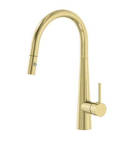 Nero Dolce Pull Out Sink Mixer With Vegie Spray Function Brushed Gold | NR581009cBG