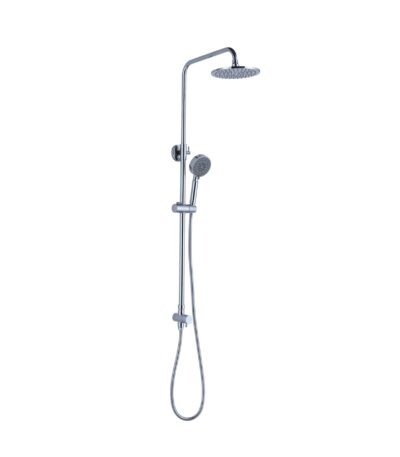 Nero Dolce Round Twin Shower Bottom Inlet Chrome | NR280705cbCH