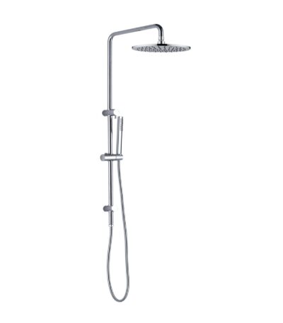 Nero Dolce Round Twin Shower With Slim Hand Shower Chrome | NR280705csCH