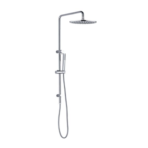 Nero Dolce Round Twin Shower With Slim Hand Shower Chrome | NR280705csCH