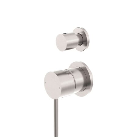 Nero Dolce Shower Mixer With Divertor Separate Back Plate Brushed Nickel | NR250811EBN