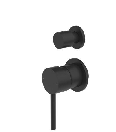 Nero Dolce Shower Mixer With Divertor Separate Back Plate Matte Black | NR250811EMB