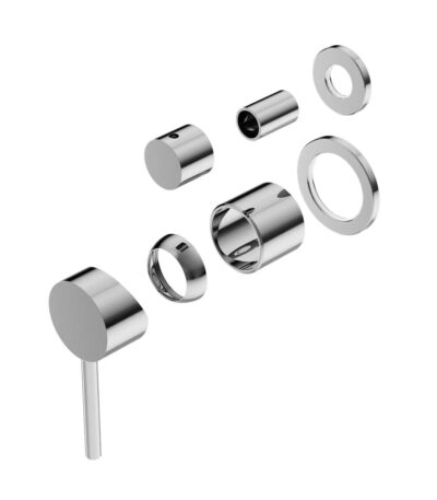 Nero Dolce Shower Mixer With Divertor Separate Back Plate Trim Kits Only Chrome | NR250811ETCH