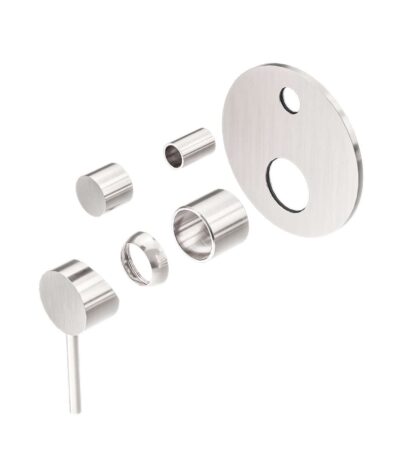 Nero Dolce Shower Mixer With Divertor Trim Kits Only Brushed Nickel | NR250811ATBN