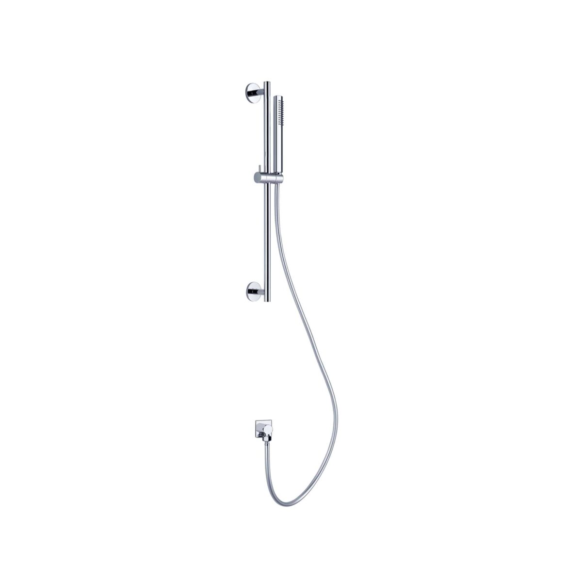 Nero Dolce Shower Rail With Slim Hand Shower Chrome | NR311CH