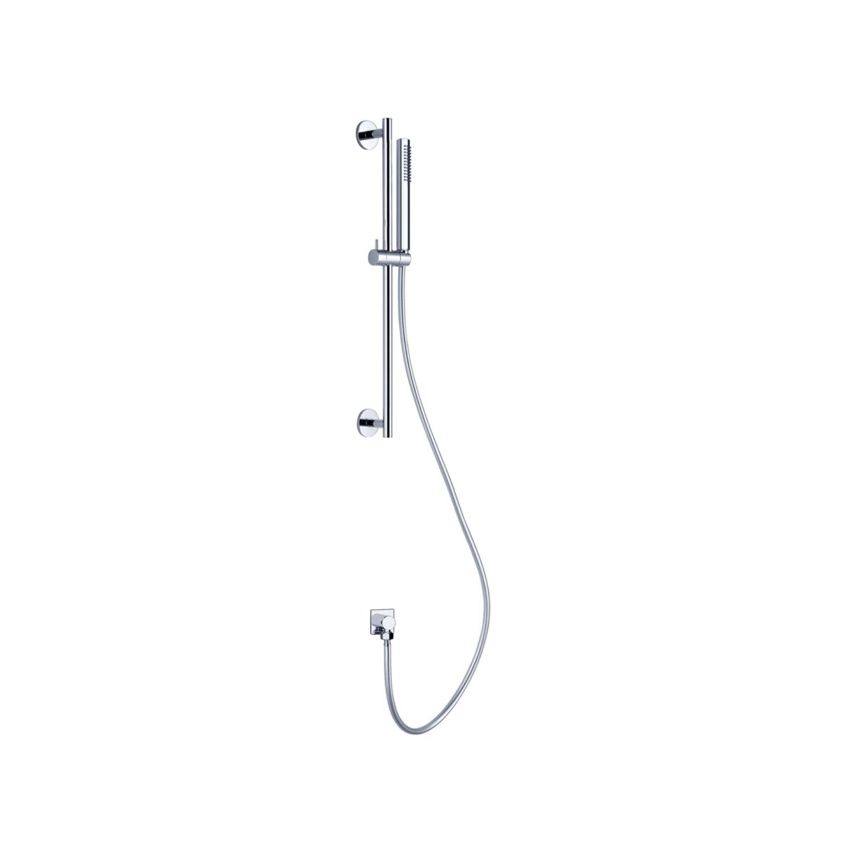 Nero Dolce Shower Rail With Slim Hand Shower Chrome | NR311CH