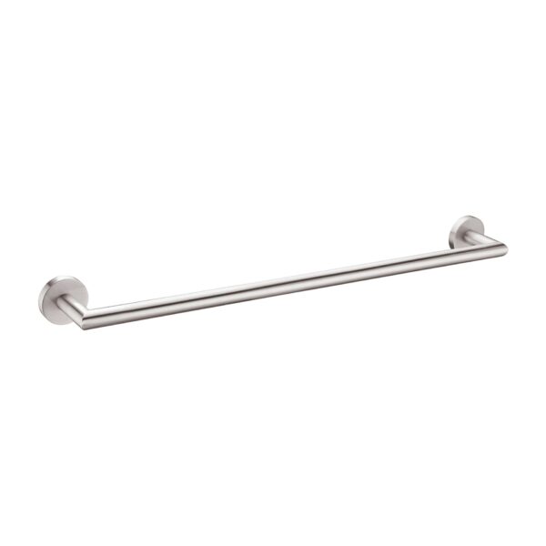 Nero Dolce Single Towel Rail 700mm Brushed Nickel | NR3630BN