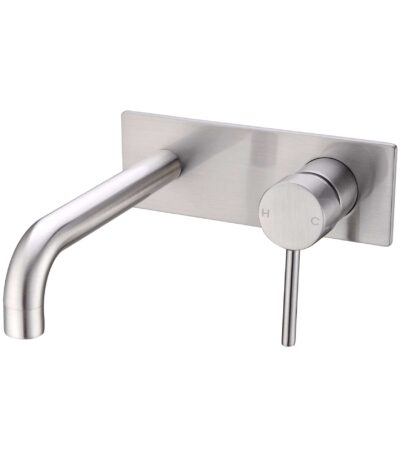 Nero Dolce Wall Basin/Bath Mixer Brushed Nickel | NR250810bBN