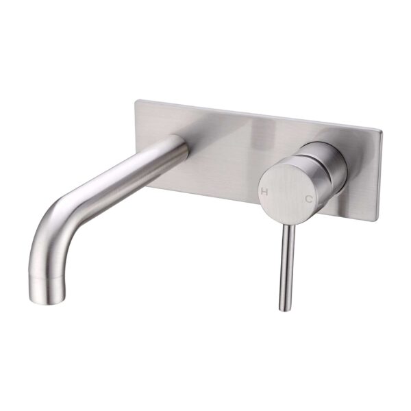 Nero Dolce Wall Basin/Bath Mixer Brushed Nickel | NR250810bBN