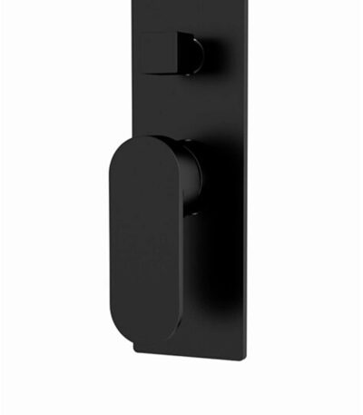 Nero Ecco Shower Mixer With Divertor Matte Black | NR301311AMB