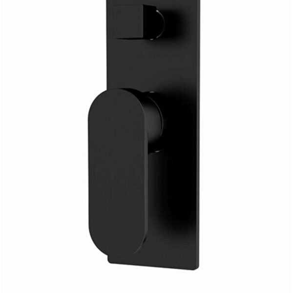 Nero Ecco Shower Mixer With Divertor Matte Black | NR301311AMB