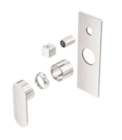 Nero Ecco Shower Mixer With Divertor Trim Kits Only Brushed Nickel | NR301311ATBN