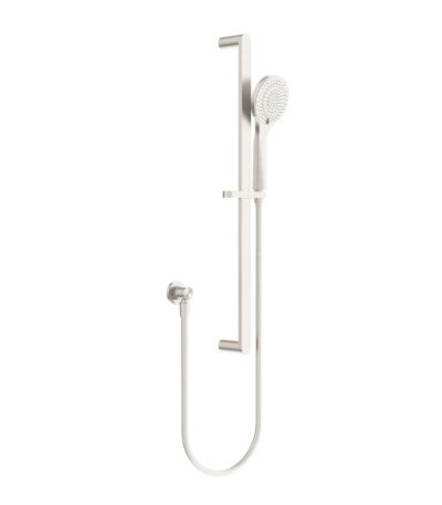Nero Ecco Shower Rail With Air Shower Brushed Nickel | NR30802BN