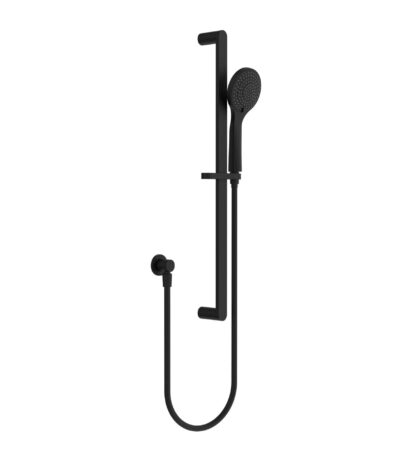 Nero Ecco Shower Rail With Air Shower Matte Black | NR30802MB