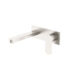 Nero Ecco Wall Basin/Bath Mixer Brushed Nickel | NR301310aBN