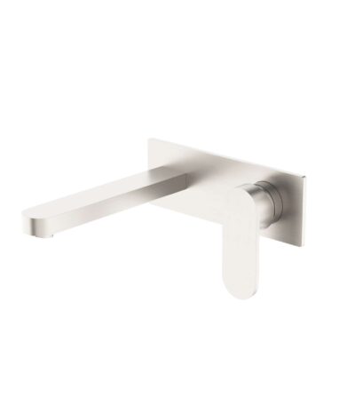Nero Ecco Wall Basin/Bath Mixer Brushed Nickel | NR301310aBN