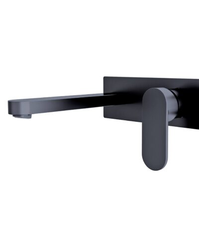 Nero Ecco Wall Basin/Bath Mixer Matte Black | NR301310aMB