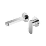 Nero Ecco Wall Basin/Bath Mixer Separate Back Plate Chrome | NR301310bCH