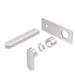 Nero Ecco Wall Basin/Bath Mixer Trim Kits Only Brushed Nickel | NR301310aTBN