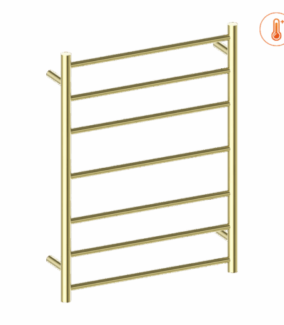 Nero Heated Towel Ladder Brushed Gold | NR190002HBG