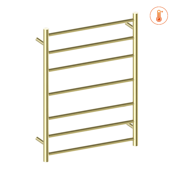 Nero Heated Towel Ladder Brushed Gold | NR190002HBG