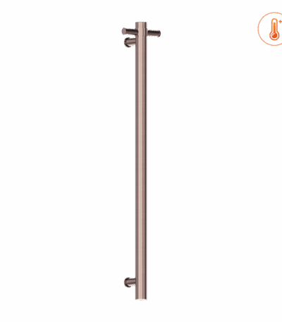 Nero Heated Vertical Towel Rail Brushed Bronze | NRV900HBZ