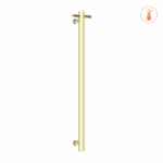Nero Heated Vertical Towel Rail Brushed Gold | NRV900HBG