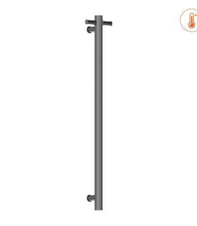 Nero Heated Vertical Towel Rail Graphite | NRV900HGR