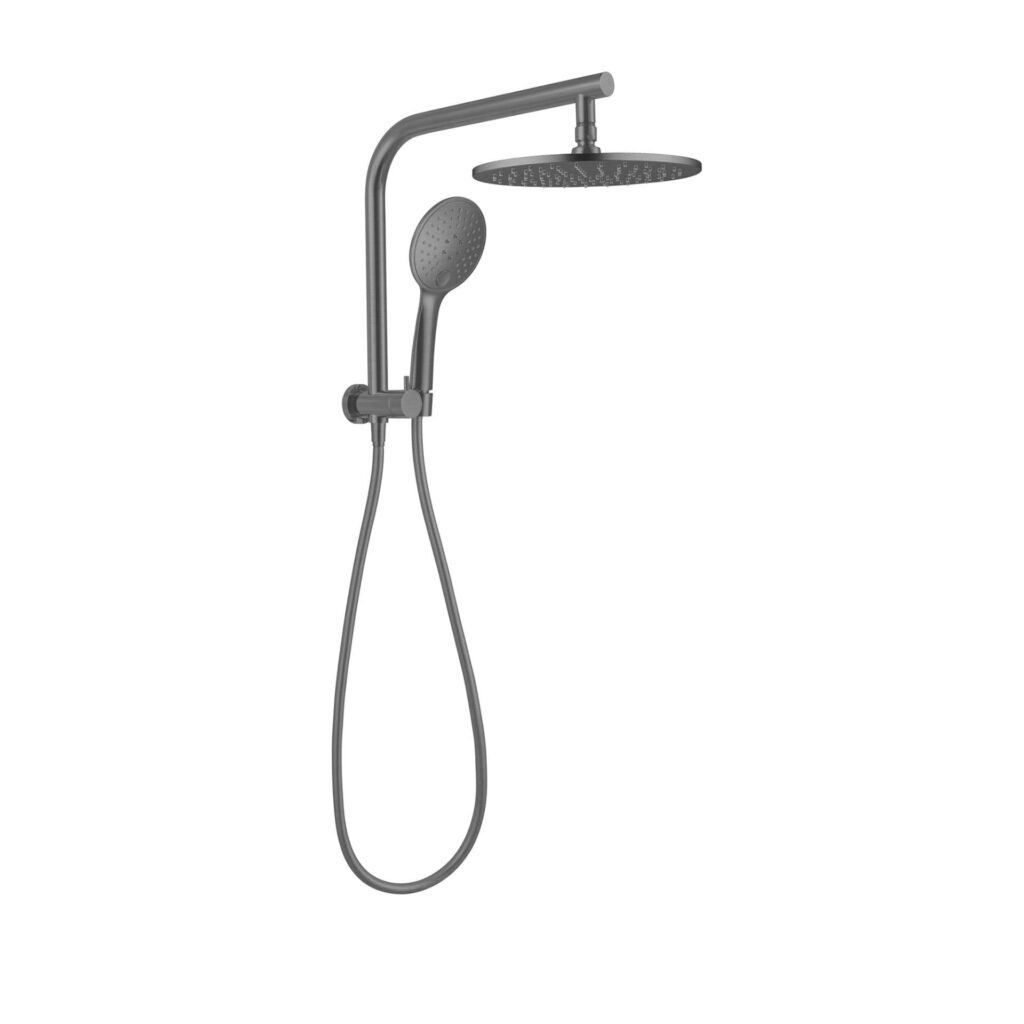 Nero Mecca 2 In 1 Twin Shower Gun Metal | NR250805bGM