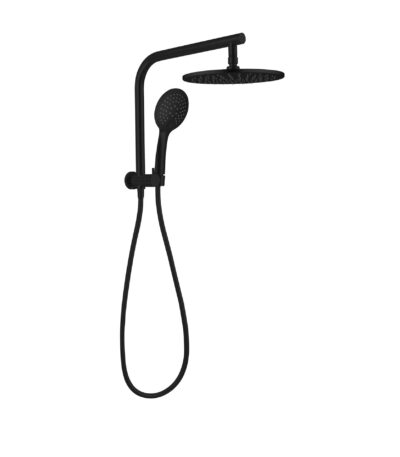 Nero Mecca 2 In 1 Twin Shower Matte Black | NR250805bMB