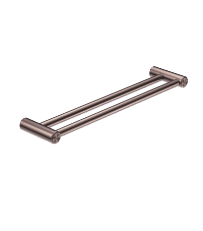 Nero Mecca Care 25mm Double Towel Grab Rail 600mm Brushed Bronze | NRCR2524DBZ