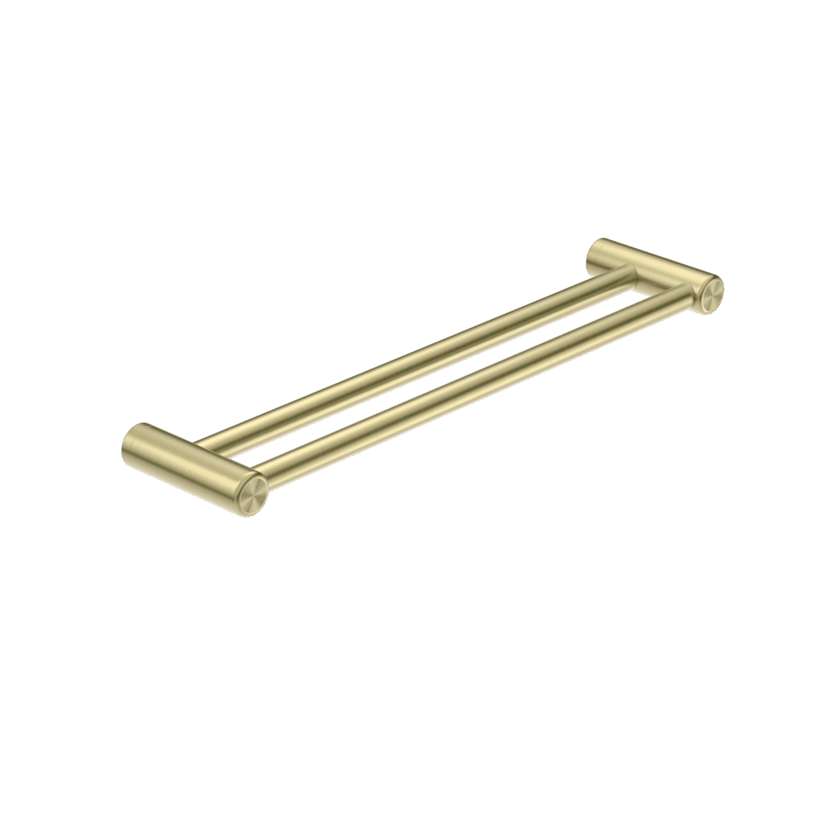 Nero Mecca Care 25mm Double Towel Grab Rail 600mm Brushed Gold | NRCR2524DBG