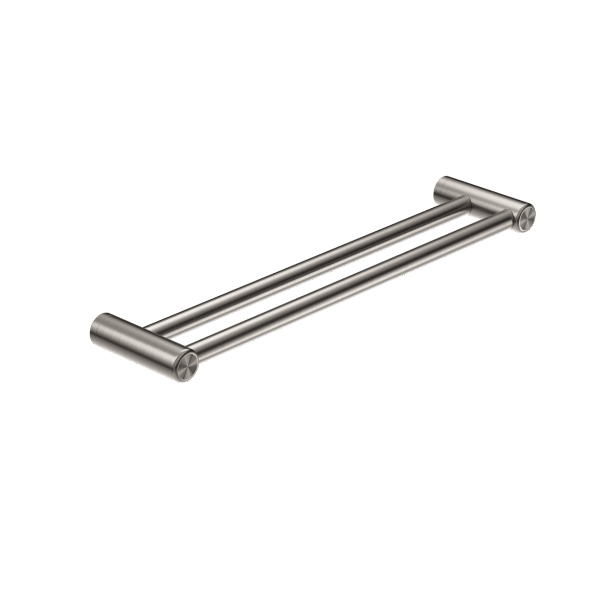 Nero Mecca Care 25mm Double Towel Grab Rail 600mm Brushed Nickel | NRCR2524DBN