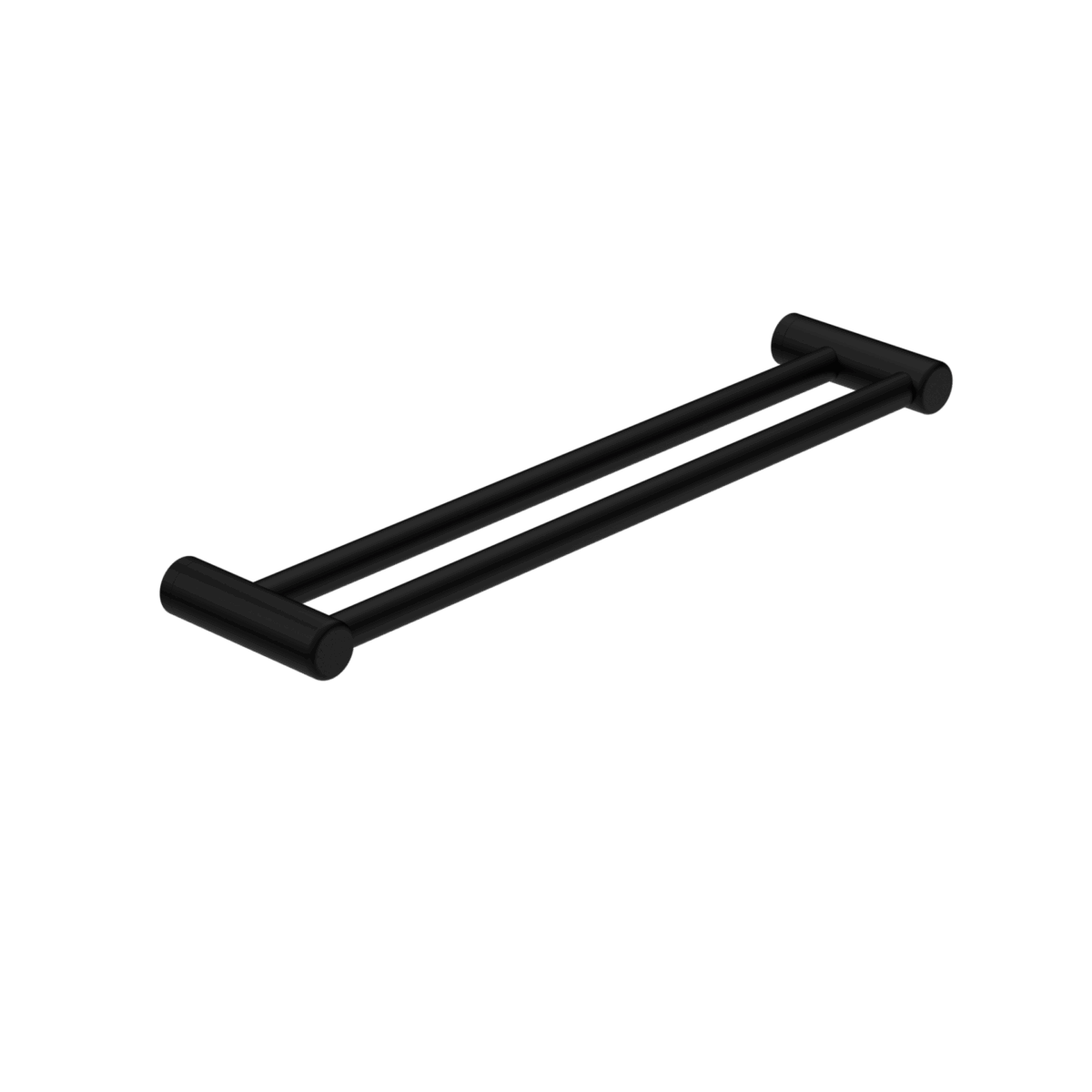 Nero Mecca Care 25mm Double Towel Grab Rail 600mm Matte Black | NRCR2524DMB