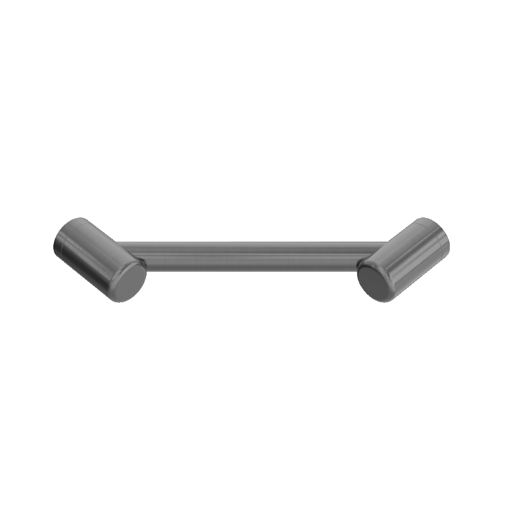 Nero Mecca Care 25mm Footrest Corner Grab Rail 215mm Gun Metal | NRCR2508WGM