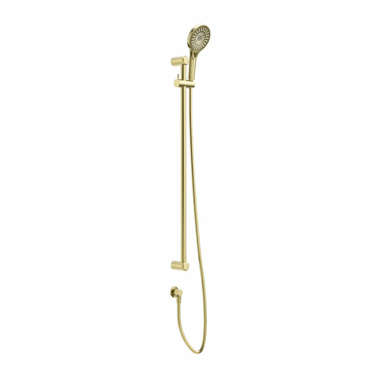 Nero Mecca Care 25mm Grab Rail And Adjustable Shower Rail Set 900mm Brushed Gold | NRCS004BG