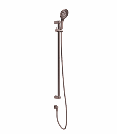 Nero Mecca Care 25mm Grab Rail And Adjustable Shower Rail Set 900mm Brushed Bronze | NRCS004BZ