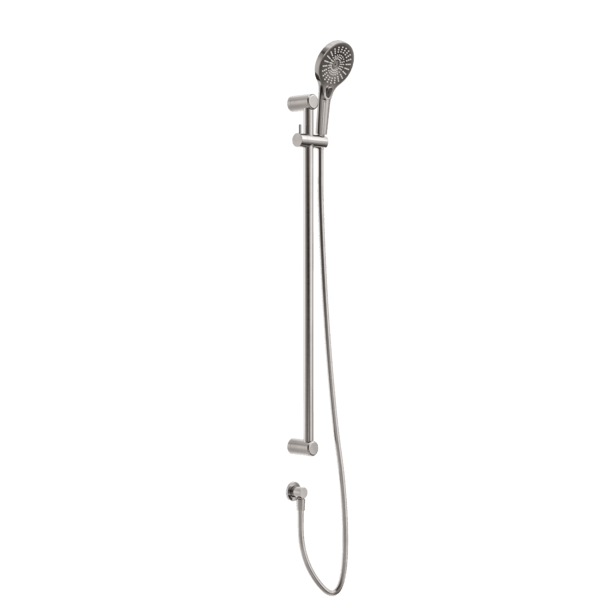 Nero Mecca Care 25mm Grab Rail And Adjustable Shower Rail Set 900mm Brushed Nickel | NRCS004BN