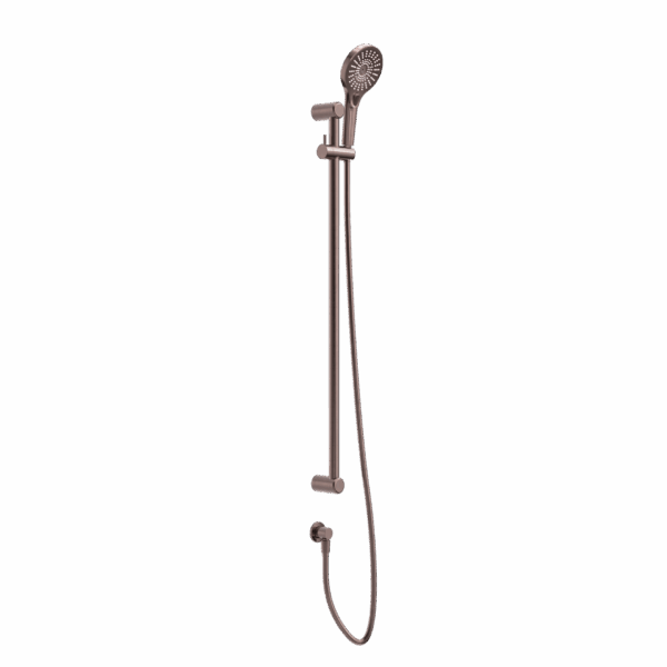 Nero Mecca Care 25mm Grab Rail And Adjustable Shower Rail Set 900mm Brushed Bronze | NRCS004BZ