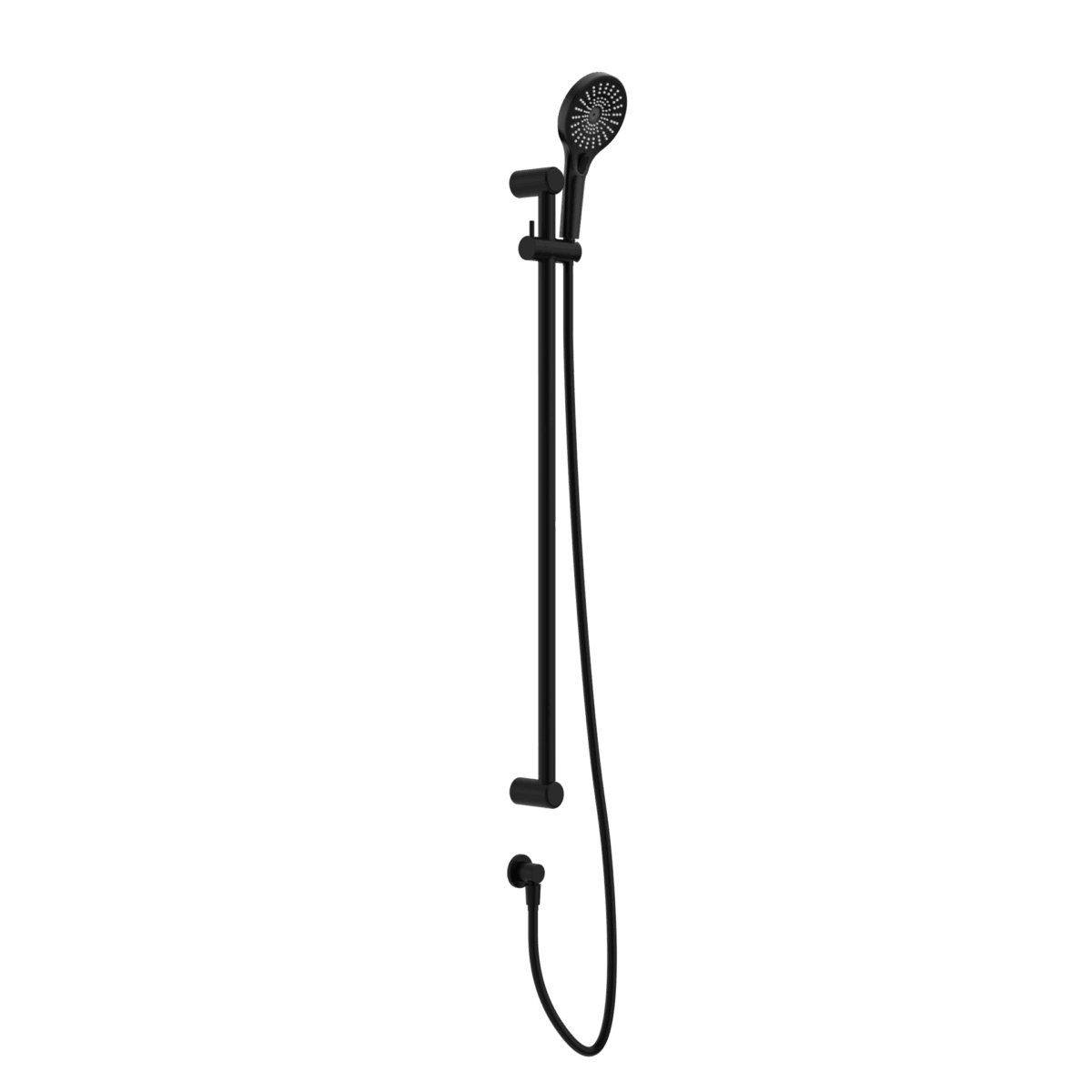 Nero Mecca Care 25mm Grab Rail And Adjustable Shower Rail Set 900mm Matte Black | NRCS004MB