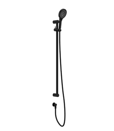 Nero Mecca Care 25mm Grab Rail And Adjustable Shower Rail Set 900mm Matte Black | NRCS004MB