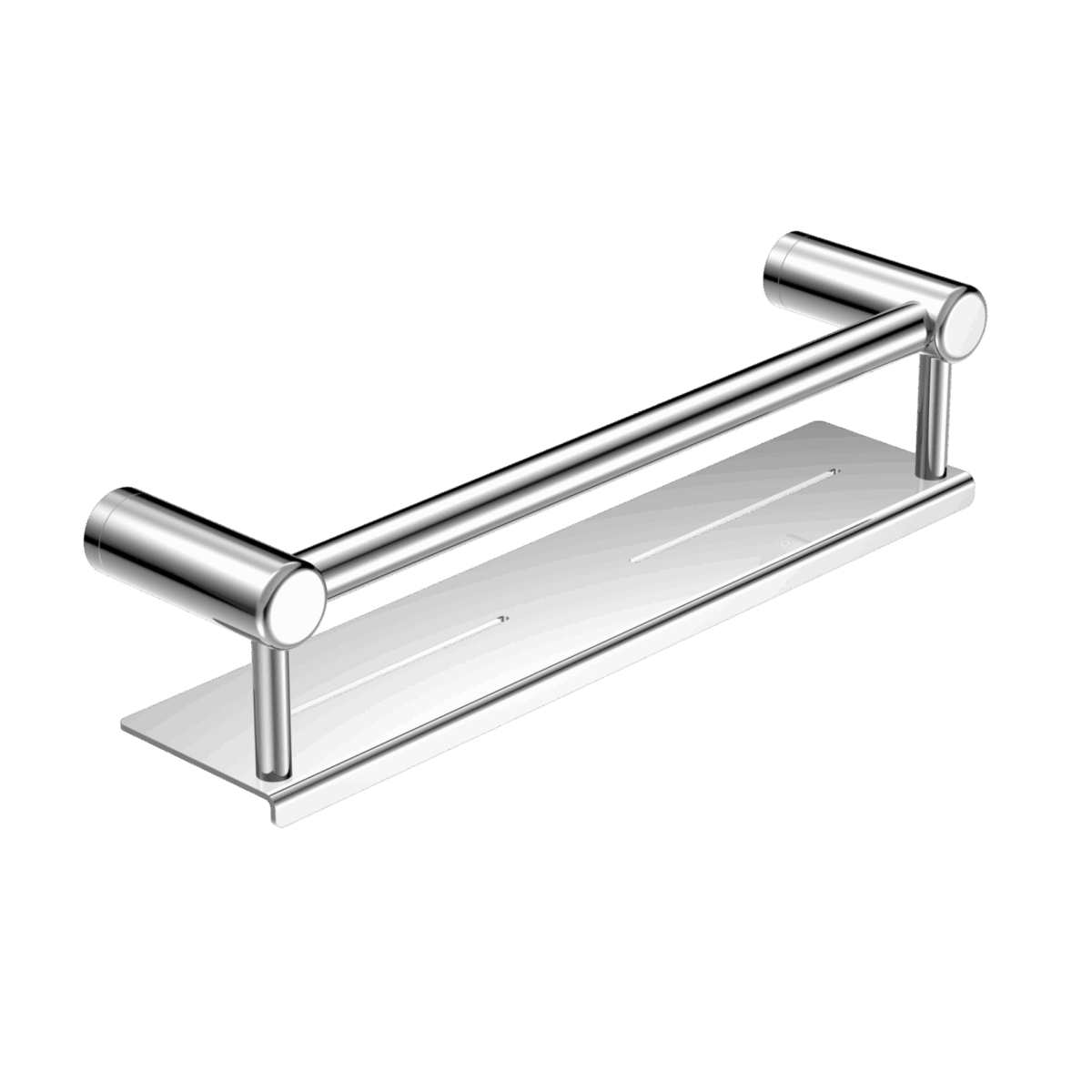 Nero Mecca Care 25mm Grab Rail With Shelf 450mm Chrome | NRCR2518CCH