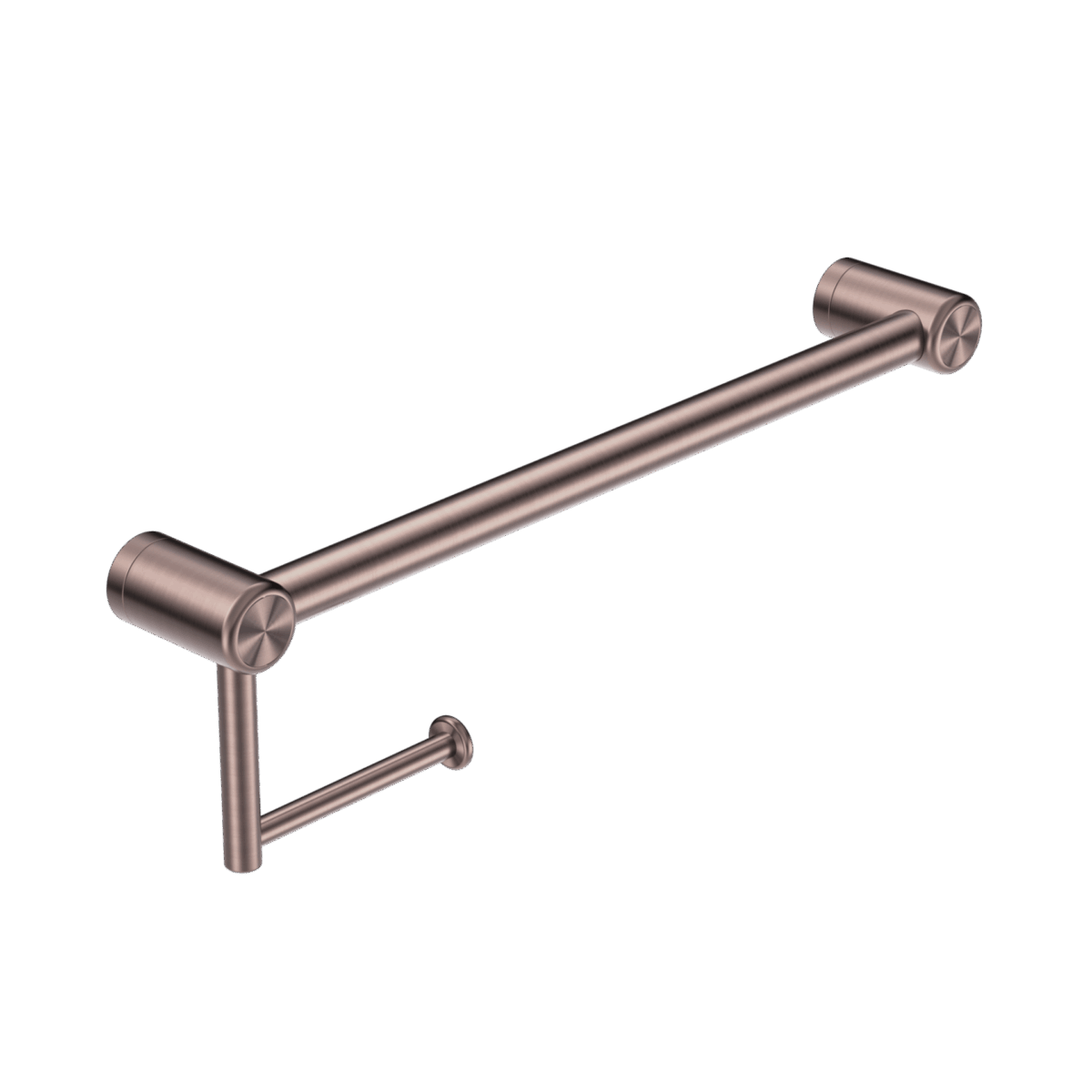Nero Mecca Care 25mm Toilet Roll Rail 300mm Brushed Bronze | NRCR2512ABZ