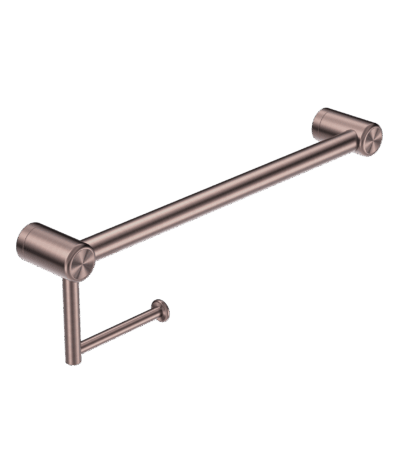 Nero Mecca Care 25mm Toilet Roll Rail 300mm Brushed Bronze | NRCR2512ABZ