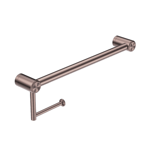 Nero Mecca Care 25mm Toilet Roll Rail 300mm Brushed Bronze | NRCR2512ABZ