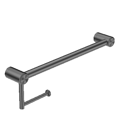 Nero Mecca Care 25mm Toilet Roll Rail 300mm Gun Metal | NRCR2512AGM